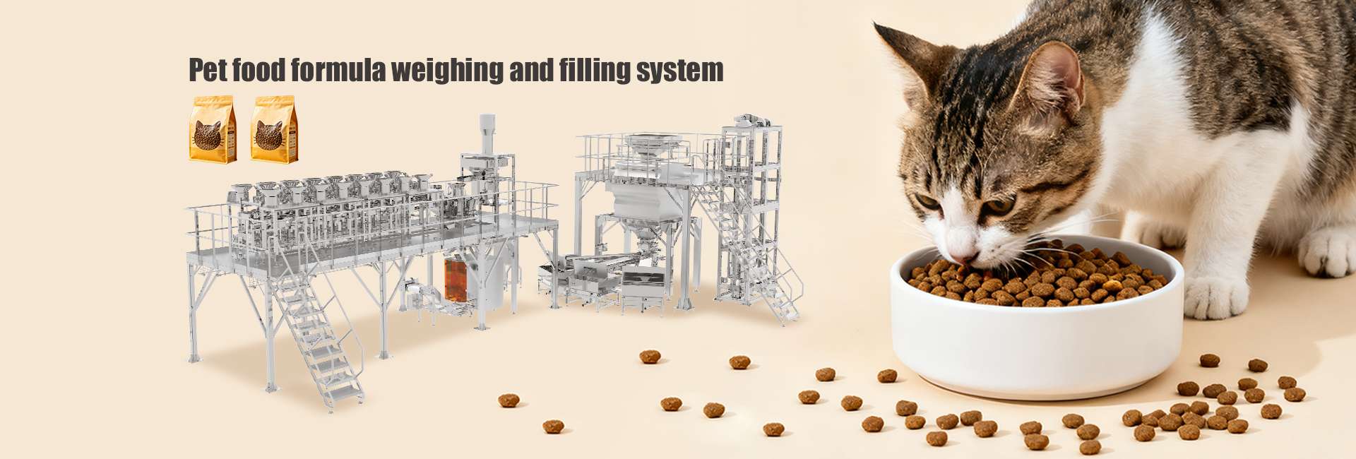 Macchina per l'imballaggio di alimenti per animali domestici