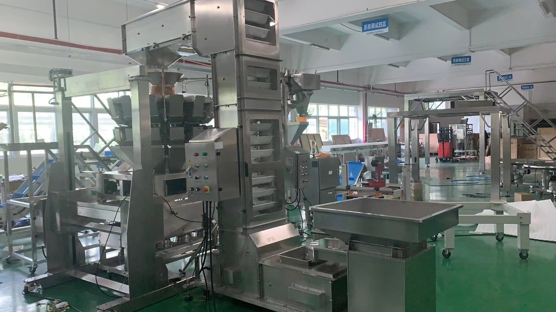 Trasporto e ponderazione e sistema completamente automatici di sigillamento della borsa per il produttore dello spuntino. Struttura della macchina SUS304