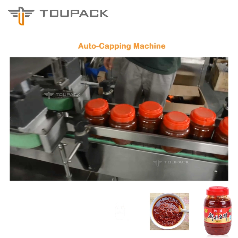 Sistema di riempimento liquido capo di Bean Sauce Filling 4 spessi dell'impacchettatrice della salsa dello SpA vasti