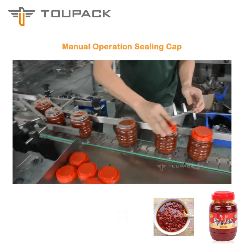 Sistema di riempimento liquido capo di Bean Sauce Filling 4 spessi dell'impacchettatrice della salsa dello SpA vasti