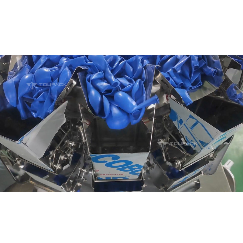 Del pallone di alta precisione 50 pezzi automatici 15pieces 5pieces che pesa il pesatore di Multihead che conta impacchettatrice