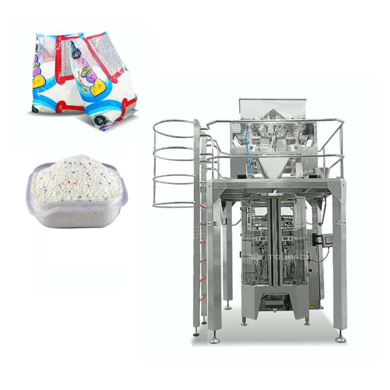 Borsa verticale automatica che pesa 4 10L la macchina imballatrice lineare capa del detersivo del pesatore 4kg