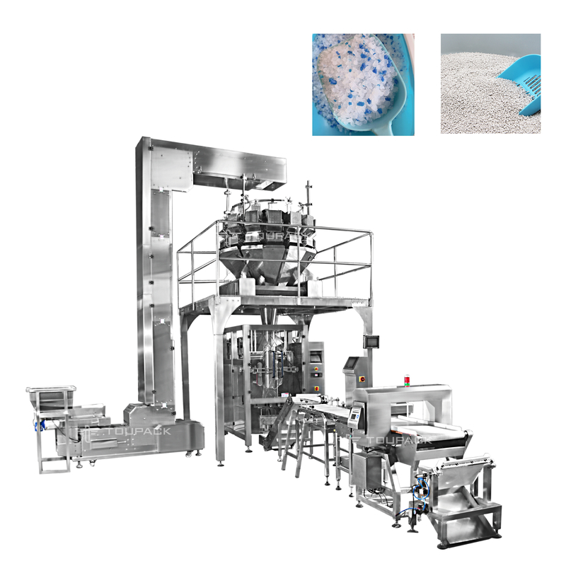 Macchina imballatrice a secco automatica Crystal Cat Litter Pouch Packing di Cat Dog Pet Food Bag