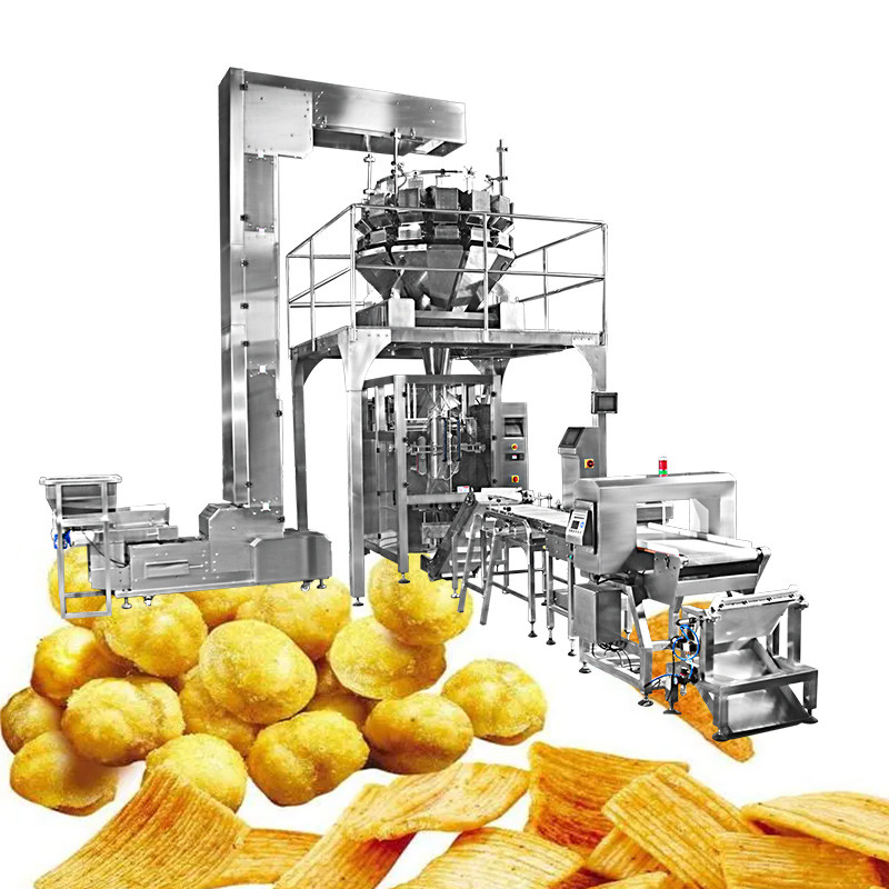 Alimento della macchina imballatrice del multi pesatore capo automatico del CE/popcorn/patatine fritte verticali