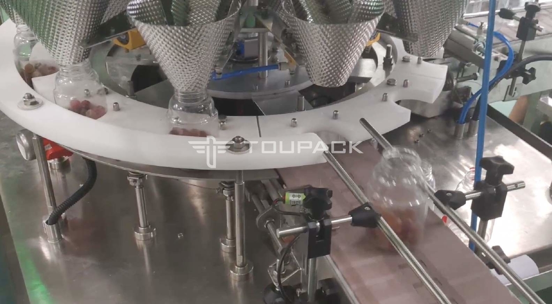Impacchettatrice di riempimento di conteggio automatico per l'orso gommoso Candy di Premade Doypack della borsa del cuscino