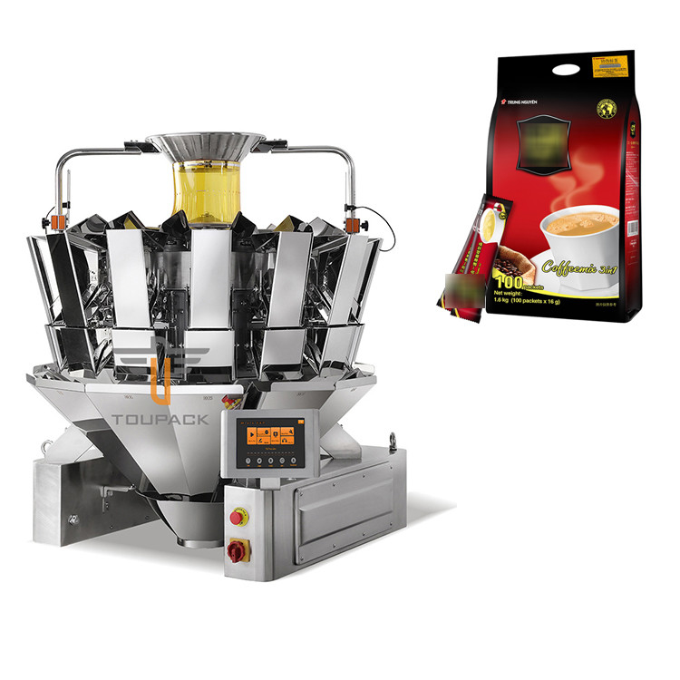 Supporto automatico di Premade sulla polvere del caffè della macchina imballatrice di Doypack della borsa che pesa borsa nella scala di combinazione della borsa