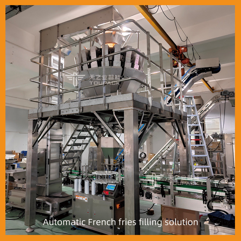 Macchine di riempimento di scatole alimentari a fiocco completamente automatiche Bugle Cracker di gamberi Macchine di riempimento di barattoli