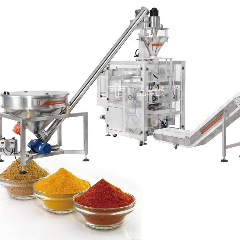 Fabbrica di baratto può sacchetto caffè latte proteine spezie polvere bottiglia piccolo volume sacchetto polvere di riempimento macchina 500g-1000g