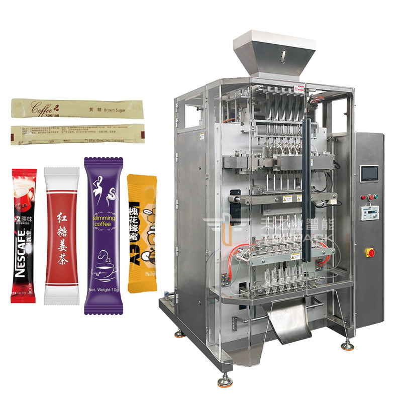 Macchina automatica di riempimento di polvere per bevande sportive 20g 40g 80g multi-linea per il mix di bevande sportive