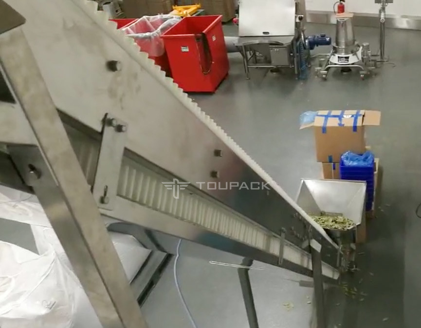 Macchina di imballaggio per pesatura verticale automatico per foglie di tè secche con 14 teste