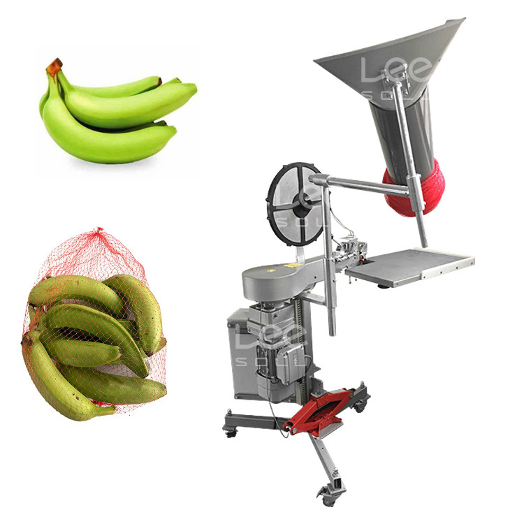 Semi-Auto Banana Carrot Packing Machine For Mesh Net Bag Pesatura Conteggio Taglio di rete
