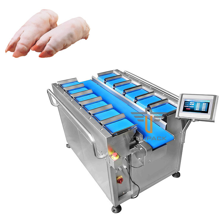Peso automatico di tipo cintura Multihead Combinazione Pesatrice di controllo Pesatrice per le zampe di maiale