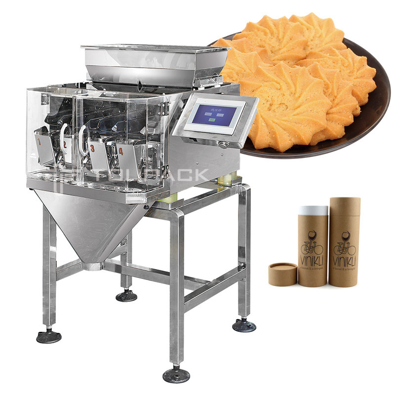 Pesatrici lineari per biscotti fragili in acciaio inossidabile di qualità industriale