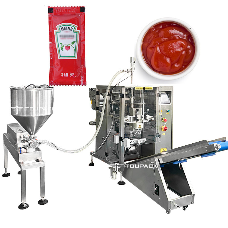 Insalate personalizzata con burro di arachidi e miele Salsa con salsa di ketchup Pasta liquida Pesatura e imballaggio