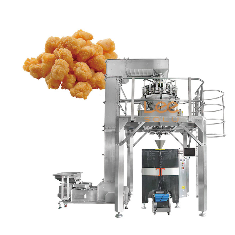 Muti-Funzione Alta velocità VFF di polpette di carne surgelate VFF Riduzione imballaggio imballaggio macchina verdura surgelata pesatrice multi-testa