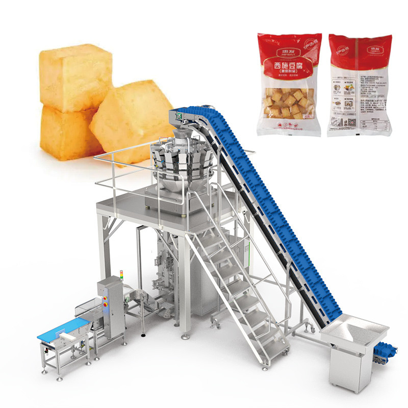 Macchine per l'imballaggio di alimenti surgelati da 2 kg Multihead Pesatura di carne bovina surgelata Pollo Pesatura e imballaggio precisi