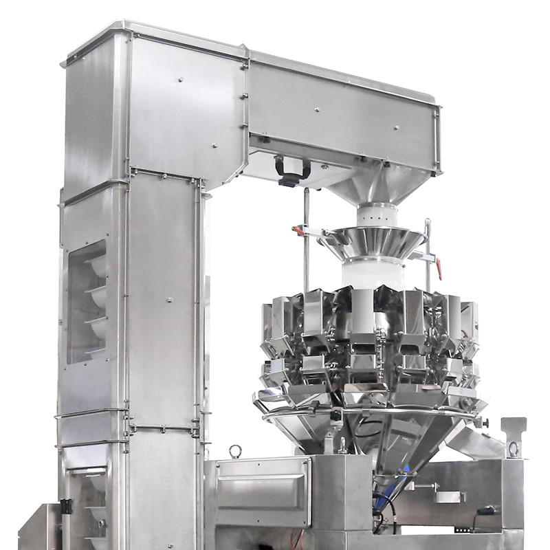 Macchine di imballaggio automatiche con pesatrici multi-testa