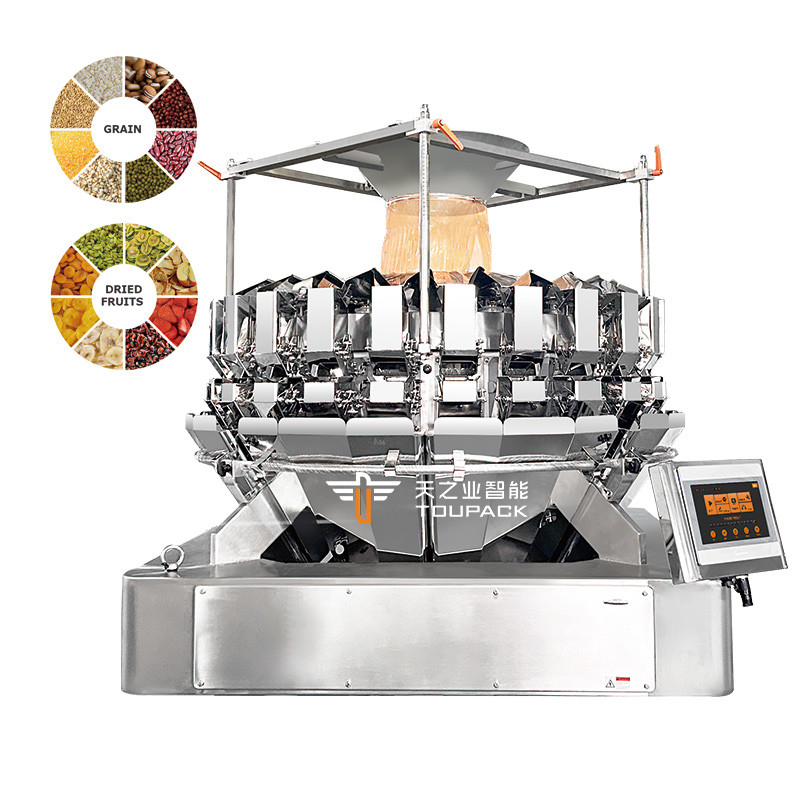 Macchina di imballaggio verticale ad alta efficienza di noccioline di pistacchio PLC-driven per sigillamento di imballaggio di etichettatura di riempimento della borsa di imballaggio