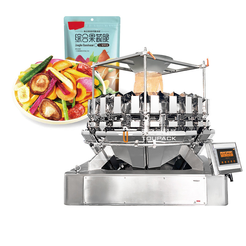 Macchina di imballaggio verticale ad alta efficienza di noccioline di pistacchio PLC-driven per sigillamento di imballaggio di etichettatura di riempimento della borsa di imballaggio