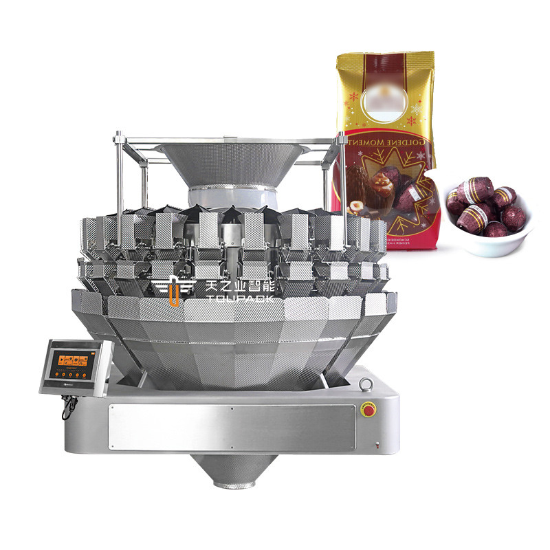 Pesatura verticale automatica con sacchetto di riempimento di sacchetto di snack, chicchi di caffè, chicchi di cane, cibo per cani, riso, arachidi, granuli di frutta secca