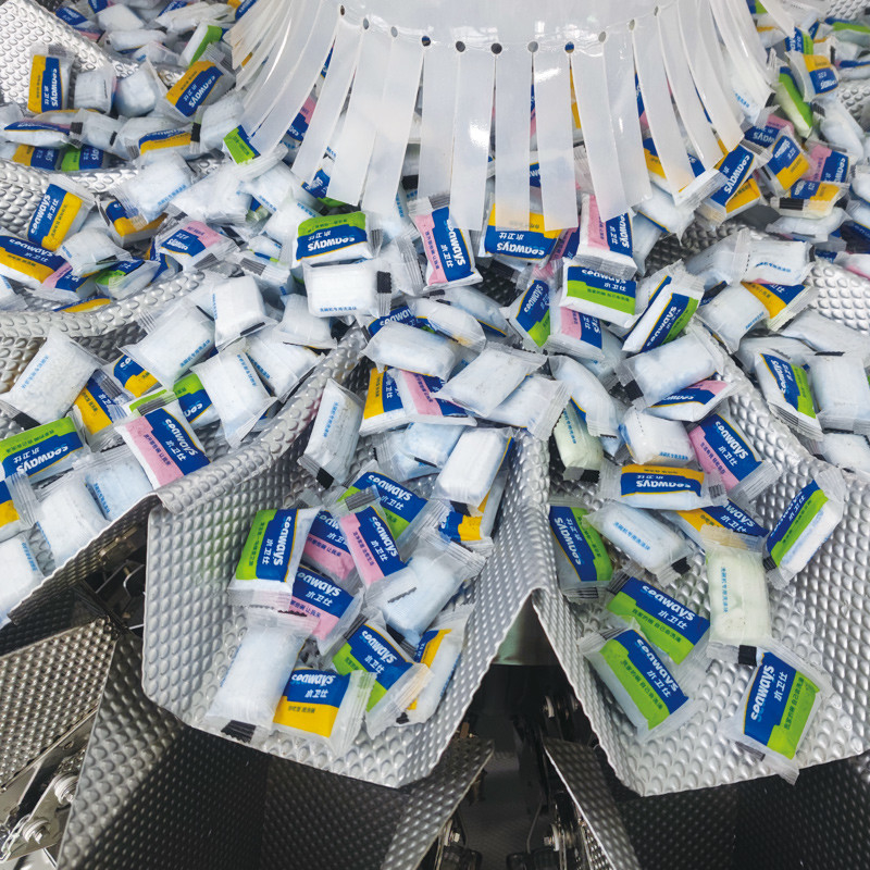 PVA Film Lavatorio Capsula imballaggio macchina lavastoviglie Pod imballaggio macchina detersivo Pods con scatole piene imballaggio linea di produzione