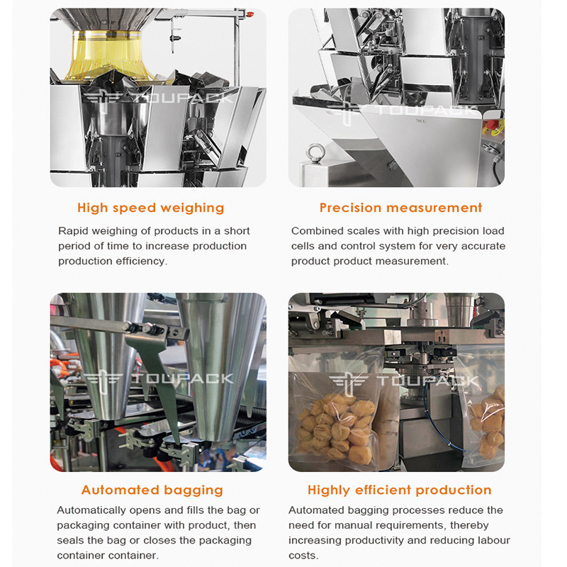 Automatica di riempimento di sigillamento Stand Up sacchetto prefabbricato sacchetto Doypack confezionamento macchina Noci frutta secca confezionamento macchina