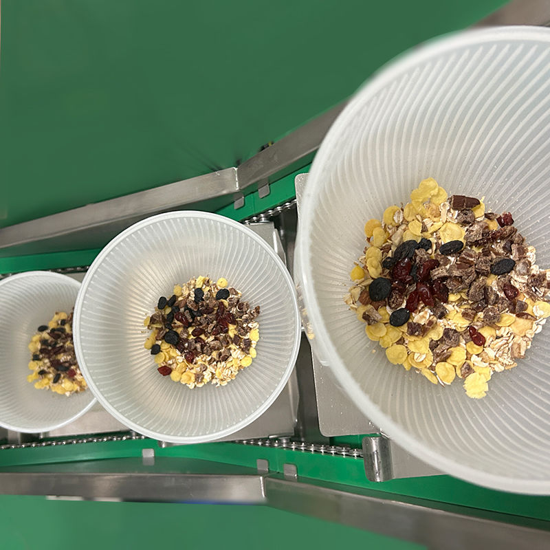 Multi-materiali 2,5 kg macchina di imballaggio di alimenti per animali domestici con pesatrice multi-testa pesatrice lineare per la confezione di sacchetti di sacchetti