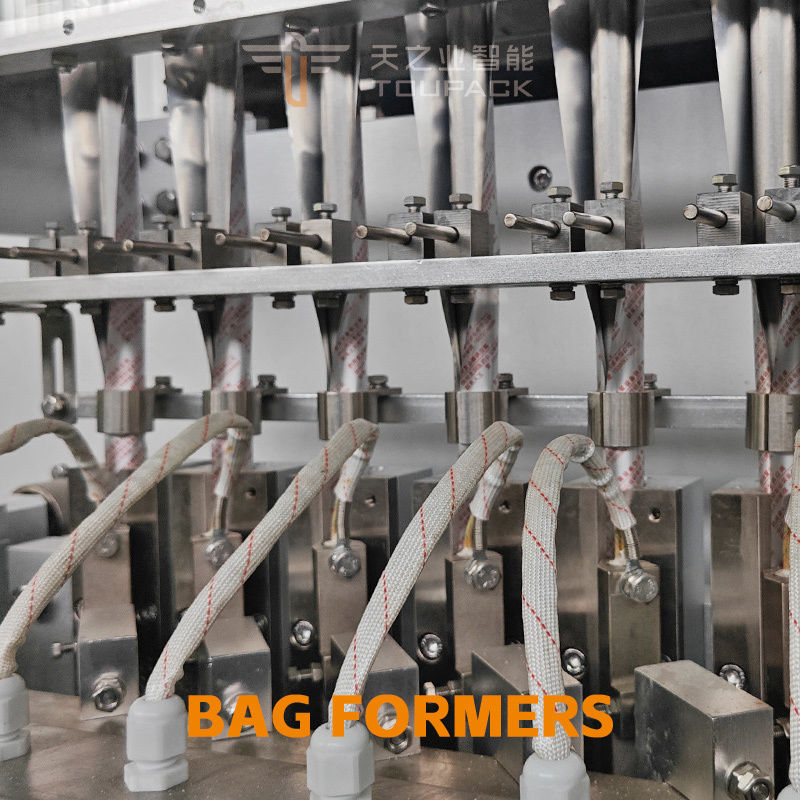 Macchina automatica verticale Vffs per il confezionamento e il riempimento di ketchup, macchina confezionatrice per salsa di pomodoro a bustina verticale a 4 lati multi-pista