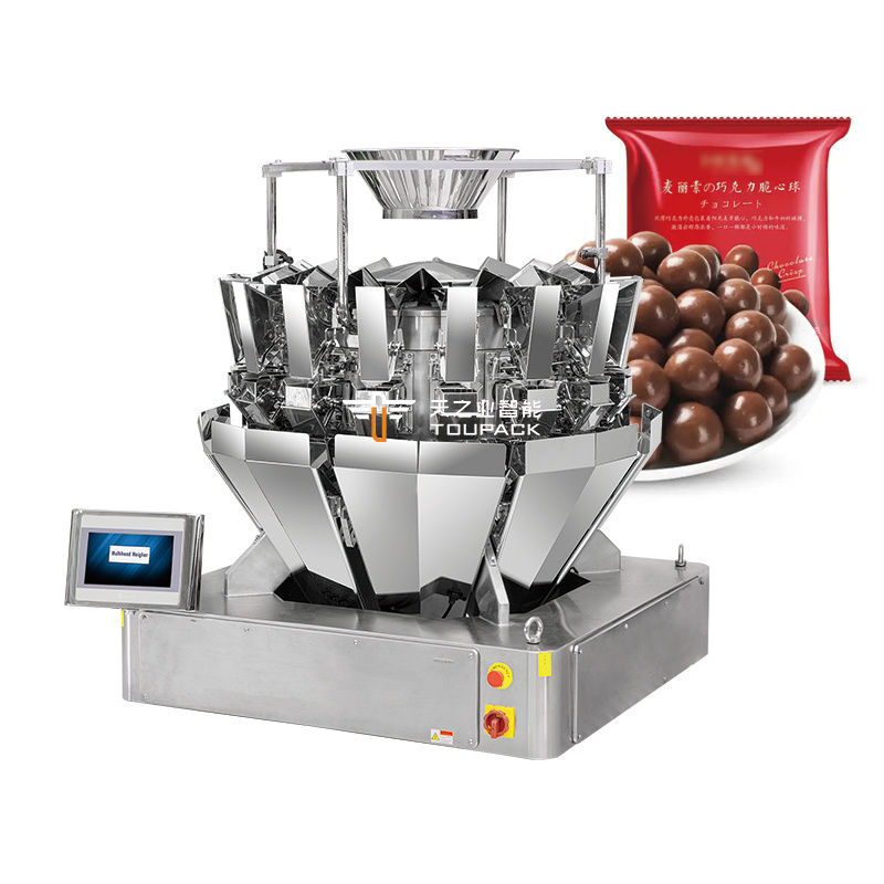 Macchina automatica per l'imballaggio di snack alimentari sfusi, biscotti, biscotti, caramelle gommose, buste, macchina riempitrice per sacchetti, pesatrice a teste multiple, macchina confezionatrice