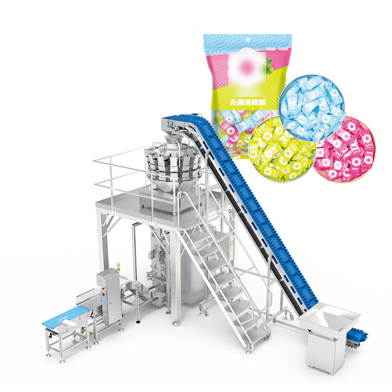 14 Testa macchina di imballaggio automatica a pesatura 220V per snack