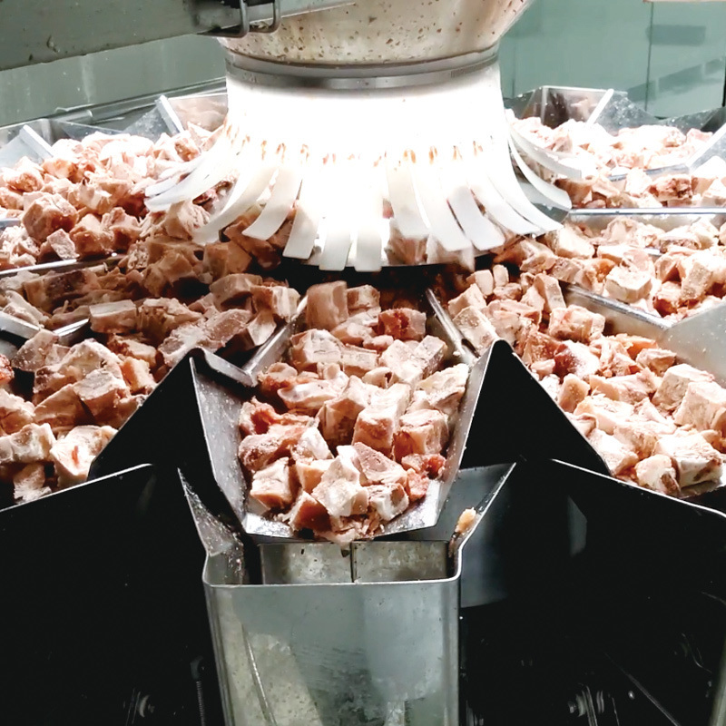 Prefabricato automatico sacchetto con confezione di sacchetti confezionati macchine di imballaggio gamberi surgelati bastoncini di pollo Nugget imballaggio macchina