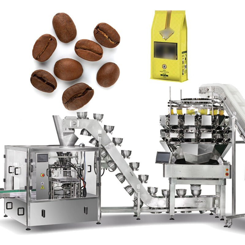 High Precision Flower Multihead Weigher Fully Automatic Spices Vertical Form Fill Seal Machine (vffs) con Multihead Weigher