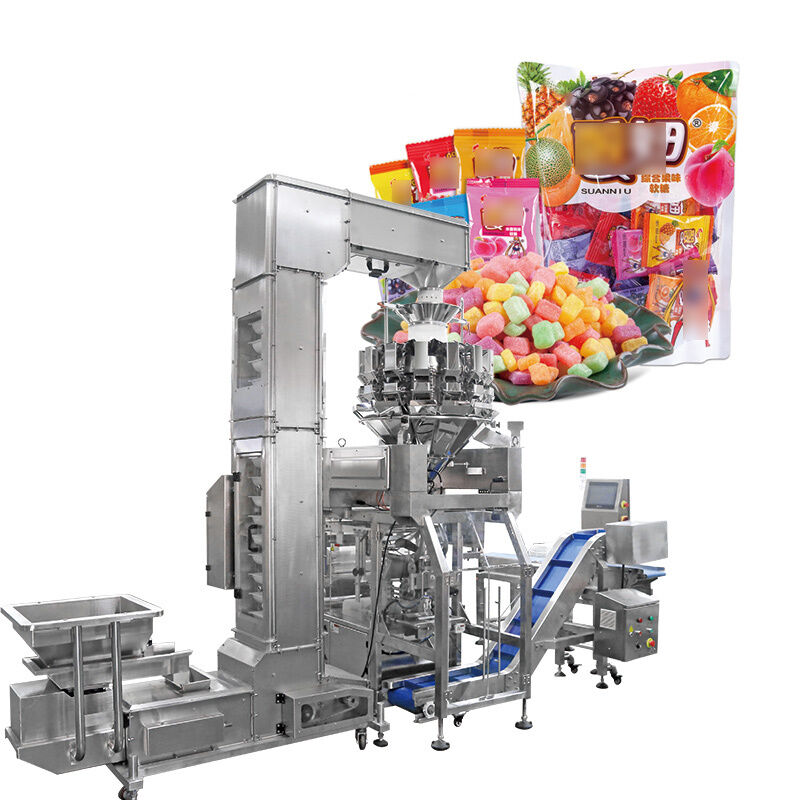 High Precision Flower Multihead Weigher Fully Automatic Spices Vertical Form Fill Seal Machine (vffs) con Multihead Weigher