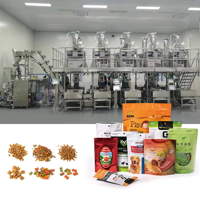 Produttore di macchina automatica per pesatura multicava di biscotti, riempimento e sigillatura di sacchetti di plastica, buste stand-up e doypack