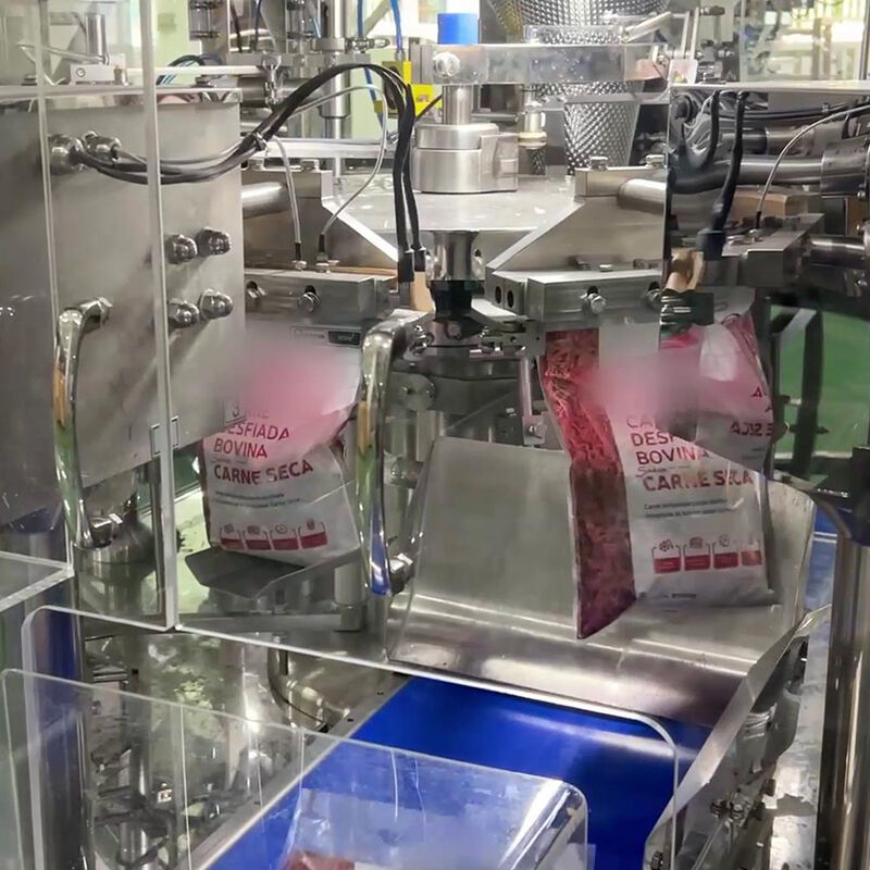 Macchine di imballaggio per pesare e riempire prodotti ittici congelati