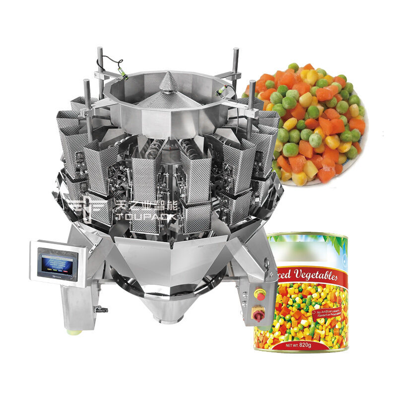 Multihead Weigher Snack Jar Filling Line For Crispy Snacks PET Container & Paper Tube Packaging