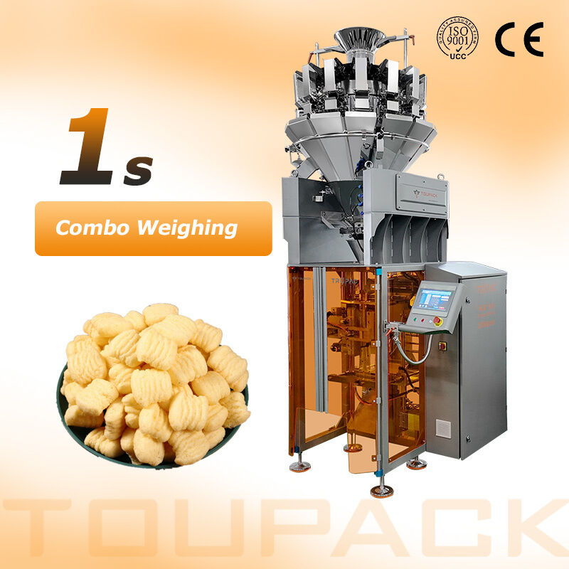 Macchina termosaldatrice verticale ad alta velocità con pesatrice multitesta (80-200 sacchetti/min)