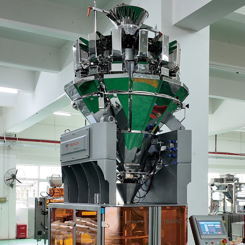 Macchina termosaldatrice verticale ad alta velocità con pesatrice multitesta (80-200 sacchetti/min)