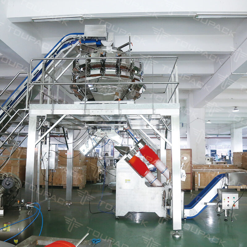 Sistema automatico di pesatura della frutta e confezionamento in sacchetti di rete | Soluzione di imballaggio per sacchetti in rete ad alta velocità