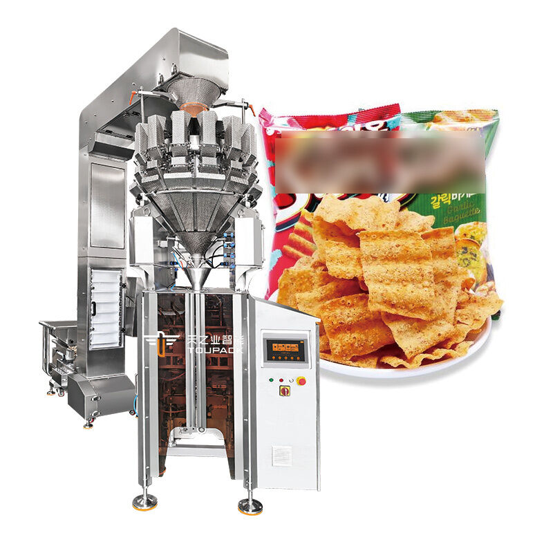 Macchina di imballaggio automatico VFFS per imballaggi alimentari con multihead pesante 20-200 confezioni al minuto sistema di pesatura ad alta precisione