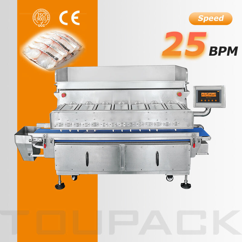 Pesatrice multi-testa a 7 teste per pesci e prodotti freschi appiccicosi
