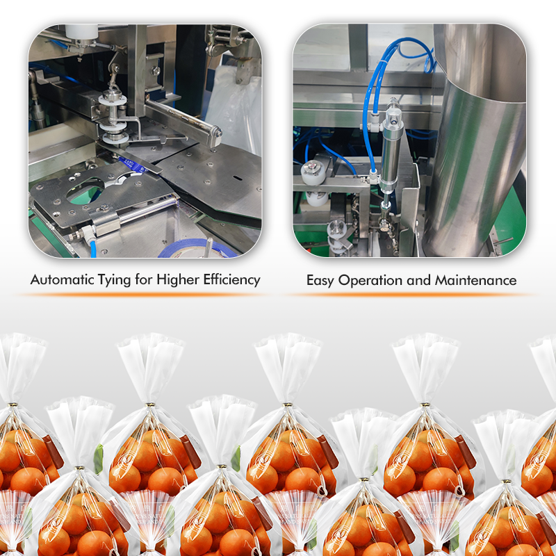 Chiuditrice automatica professionale per sacchetti per il confezionamento di frutta, verdura e prodotti agricoli con prestazioni stabili