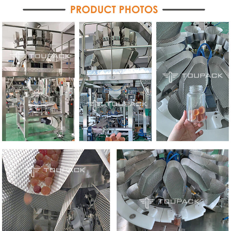 Macchina automatica di riempimento di scatole con pesatrice multi-testa ad alta precisione e controllo touch screen PLC