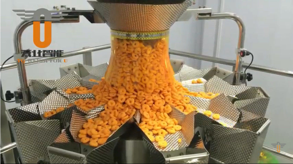 macchina imballatrice di 120bag/Min High Accuracy Multihead Weigher per i cerchi della cipolla e del formaggio