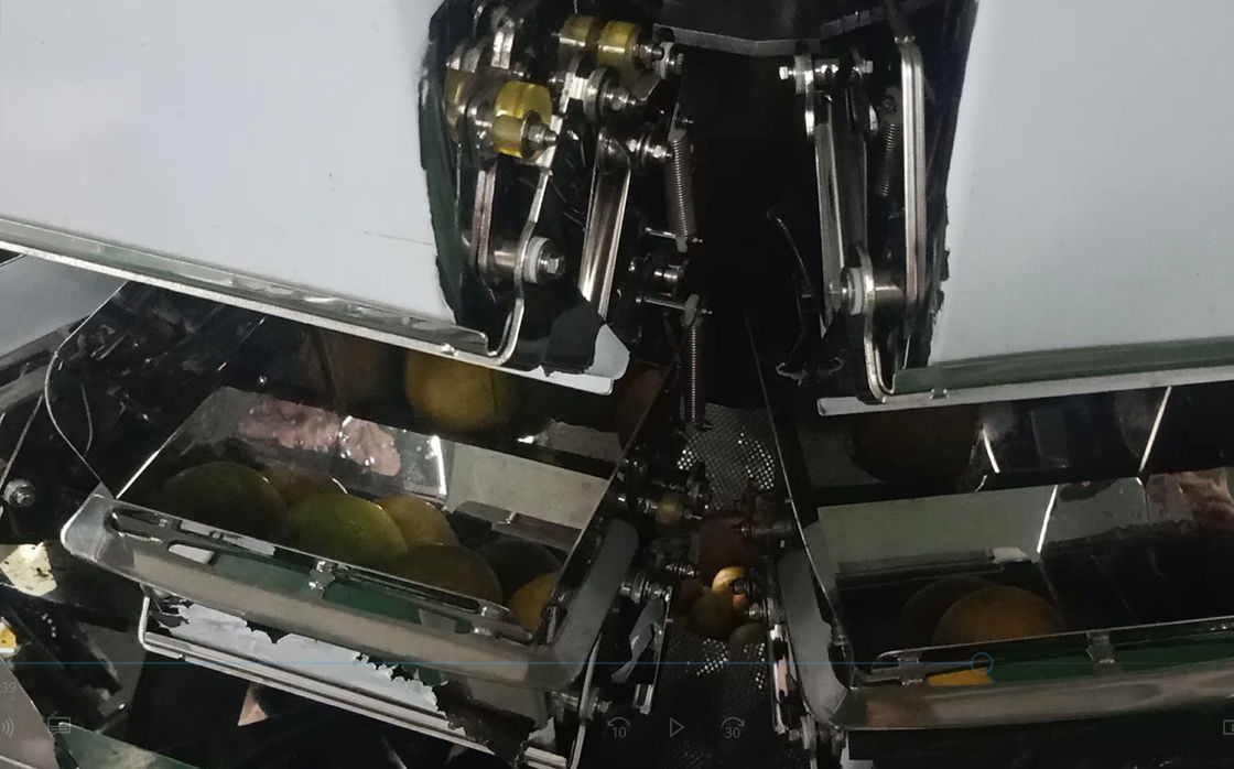 14 la macchina imballatrice del pesatore capo di Multihead MCU/PLC per Weiging fruttifica arance