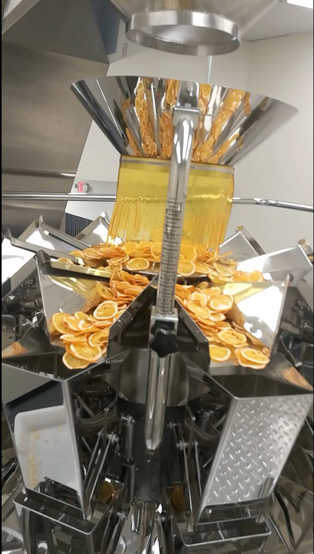 Pesatore rotatorio di Multihead della macchina imballatrice dello SpA min/di 40 borse per il sacchetto di Lemond Premade della frutta secca