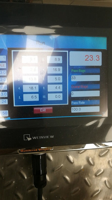 Pesatore rotatorio di Multihead della macchina imballatrice dello SpA min/di 40 borse per il sacchetto di Lemond Premade della frutta secca