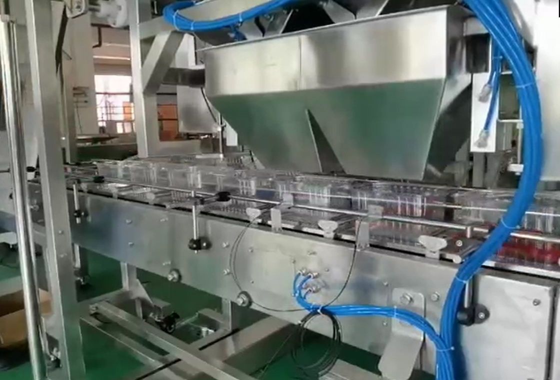 Sistema d'imballaggio di pesatura del pesatore di SUS304 Multihead ed automatico per Cherry Frozen Fruits In Boxes