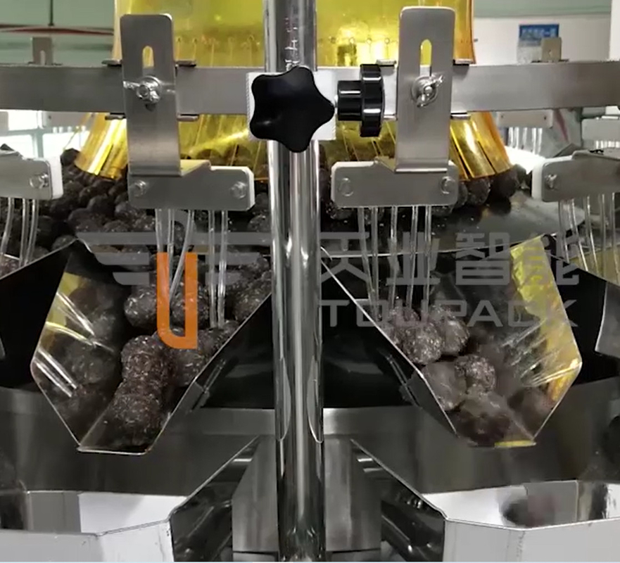 macchina imballatrice del pesatore di 1.5K 28 Heppers 2.5L Multihead per il cioccolato della tazza