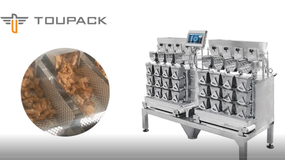 Pesatore capo di controllo di MCU multi per carne cotta che compila la borsa/min degli alimenti a rapida preparazione 50